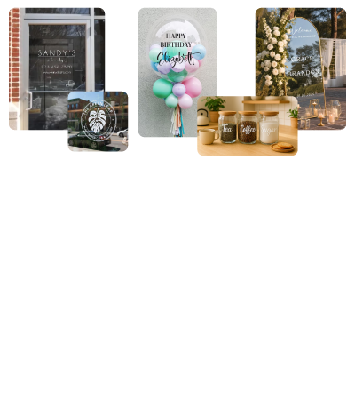 Viniles personalizados para lo que necesites.