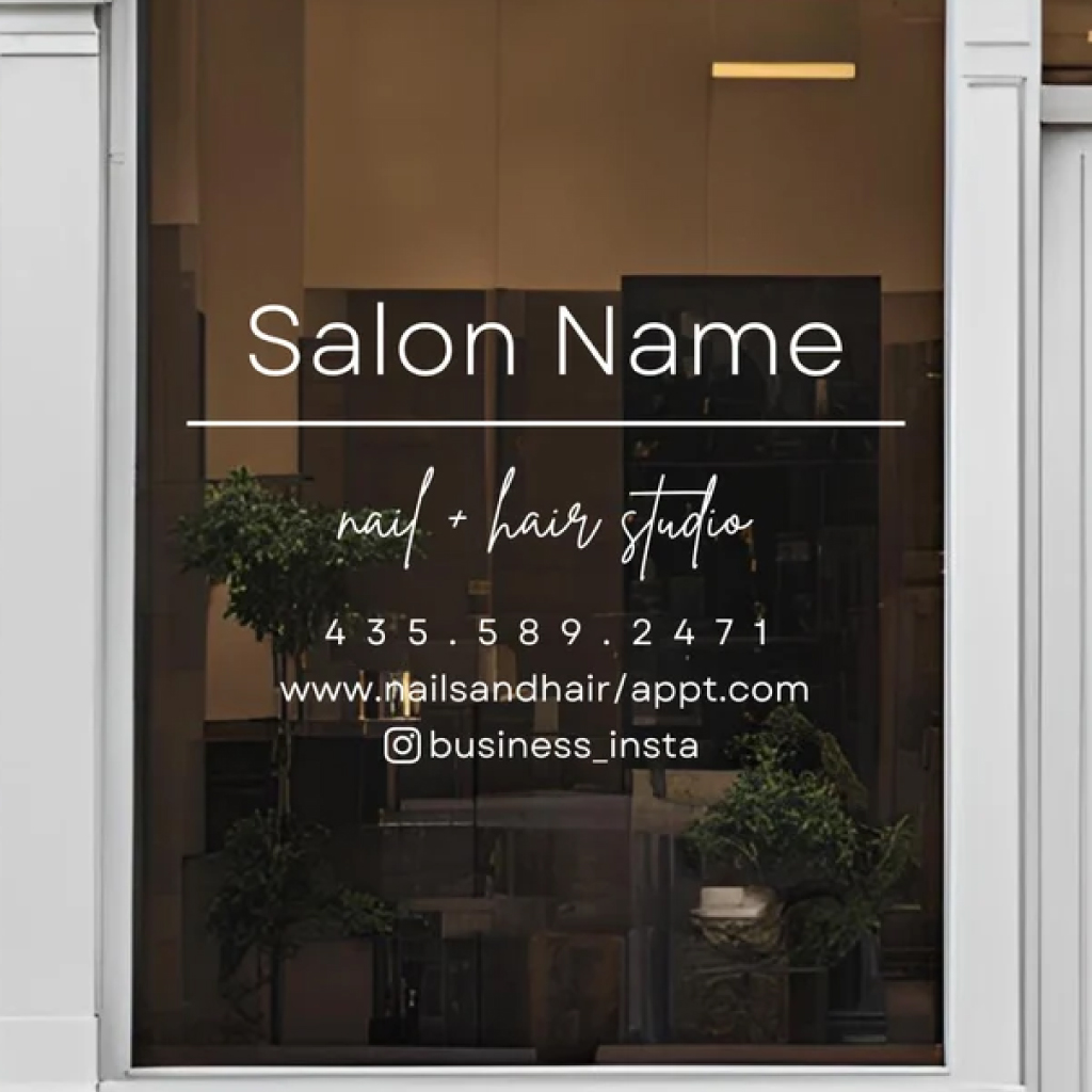 Vinil personalizado para detalles de tu negocio